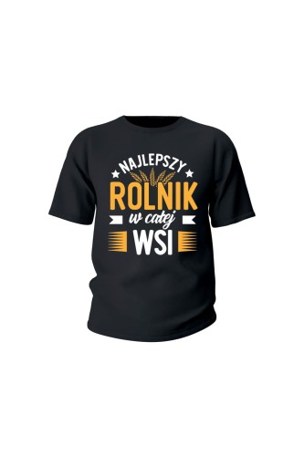 Koszulka dziecięca Najlepszy rolnik w całej wsi - czarna