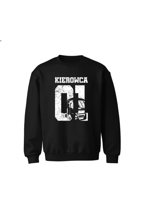 Bluza dziecięca bez kaptura Kierowca 01 - czarna
