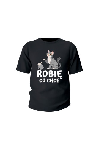 Koszulka dziecięca Robię co chcę - czarna