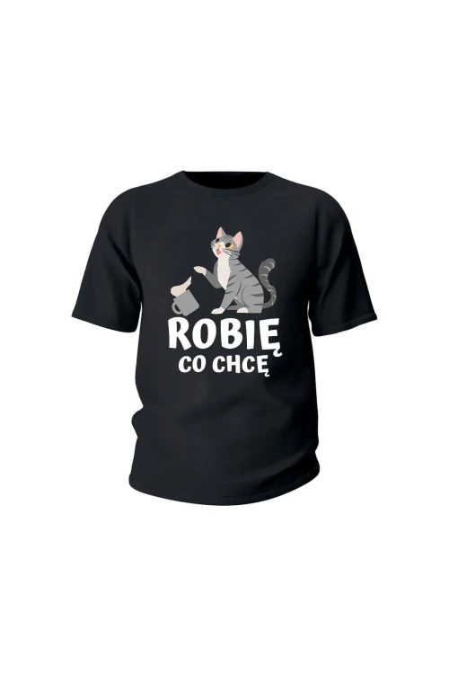 Koszulka dziecięca Robię co chcę - czarna