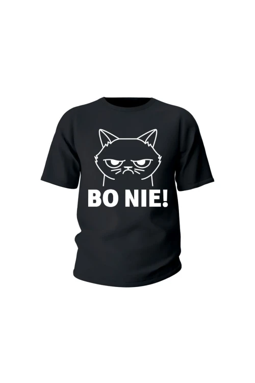 Koszulka dziecięca Bo NIE - czarna