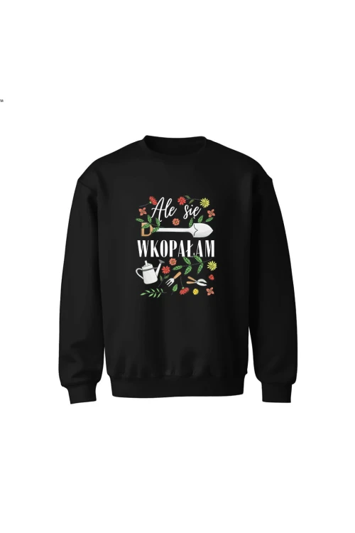 Bluza dziecięca bez kaptura Ale się wkopałam - czarna