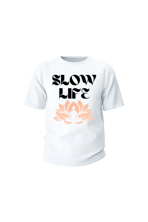 Koszulka dziecięca Slow life - biała