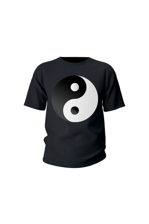 Koszulka dziecięca Symbol Yin Yang - czarna