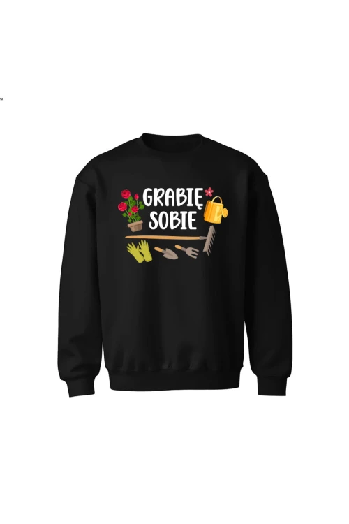 Bluza dziecięca bez kaptura Grabie sobie - czarna
