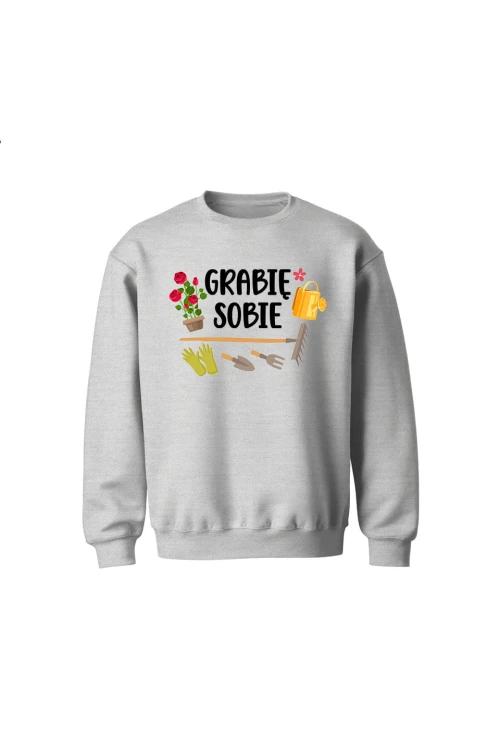 Bluza dziecięca bez kaptura Grabie sobie - szara