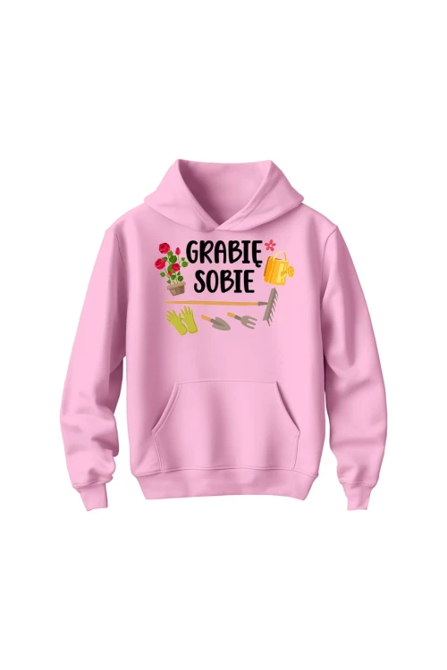Bluza dziecięca z kapturem Grabie sobie - różowa