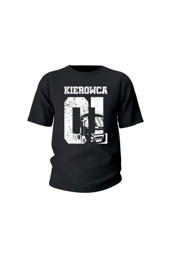 Koszulka dziecięca Kierowca 01 - czarna
