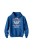 Bluza dziecięca z kapturem I'm on team Jesus - niebieska
