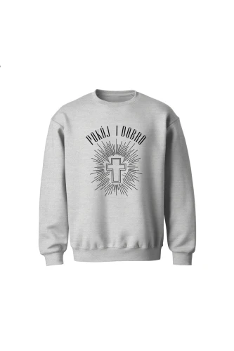 Bluza dziecięca bez kaptura Pokój i dobro
