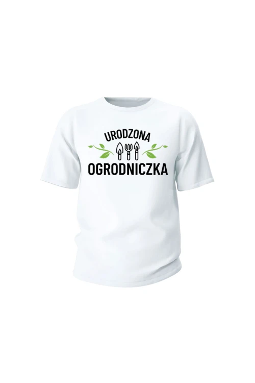 Koszulka dziecięca Urodzona ogrodniczka - biała