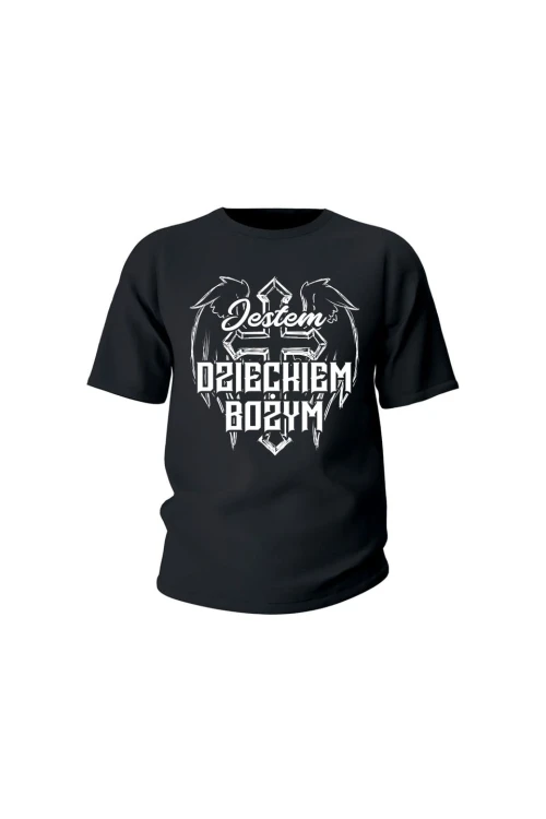 Koszulka dziecięca Jestem Dzieckiem Bożym - czarna