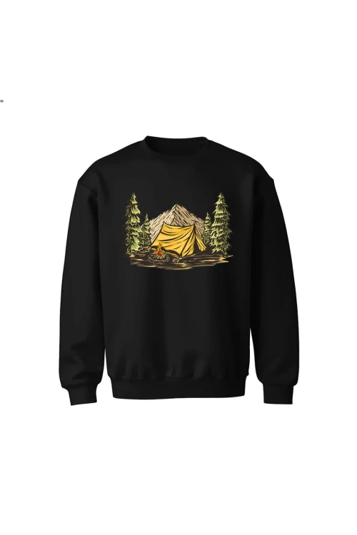 Bluza dziecięca bez kaptura Into the wild - czarna