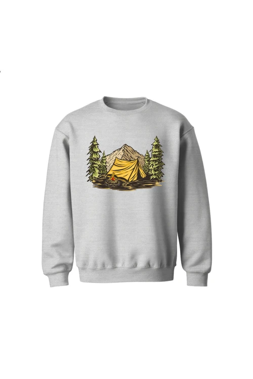 Bluza dziecięca bez kaptura Into the wild - szara