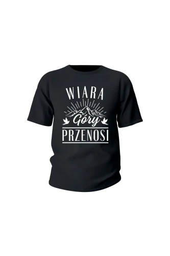 Koszulka dziecięca Wiara góry przenosi