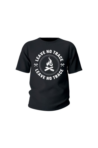 Koszulka dziecięca Leave no trace - czarna