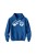 Bluza dziecięca z kapturem Mountain bike enduro downhill - niebieska