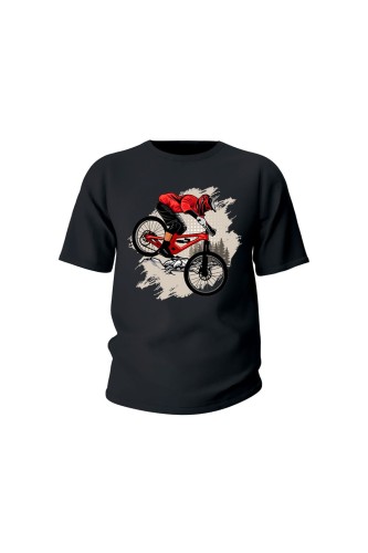 Koszulka dziecięca Downhill Zjazd - czarna