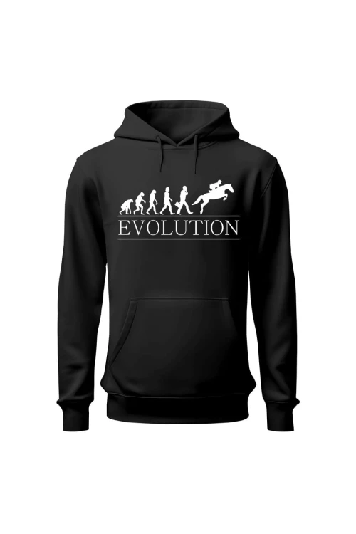 Bluza damska z kapturem Evolution - czarna