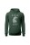 Bluza damska z kapturem Horse Love - zielona