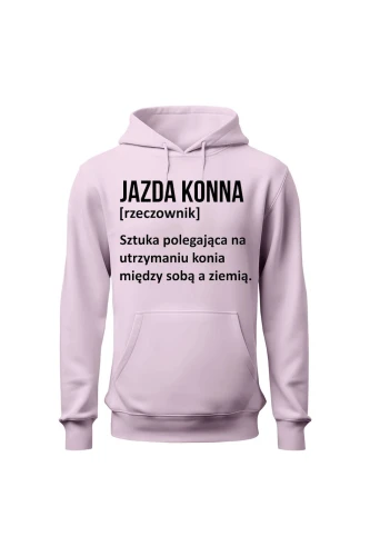 Bluza damska z kapturem Jazda konna - Definicja