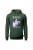 Bluza damska z kapturem Horses Are My Life - zielona