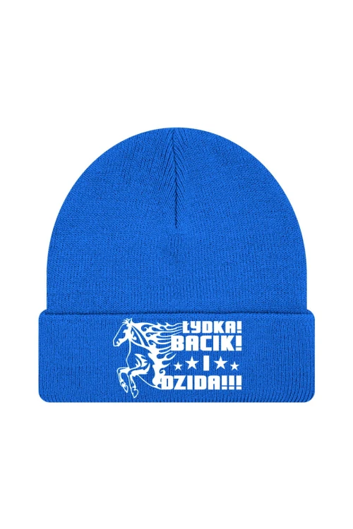 Czapka zimowa Łydka bacik i dzida - niebieska