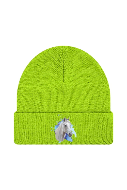 Czapka zimowa Siwy - limonka