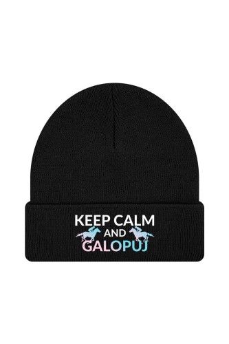 Czapka zimowa Keep Calm - czarna