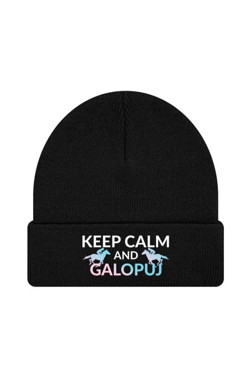 Czapka zimowa Keep Calm - czarna