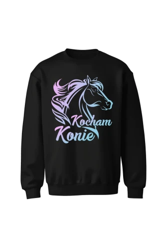 Bluza bez kaptura Kocham konie