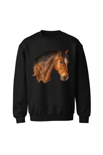 Bluza bez kaptura Gniady - czarna