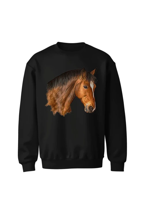 Bluza bez kaptura Gniady - czarna