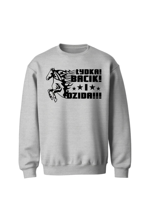 Bluza bez kaptura Łydka bacik i dzida - szara