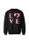 Bluza bez kaptura z nadrukiem LOVE - czarna