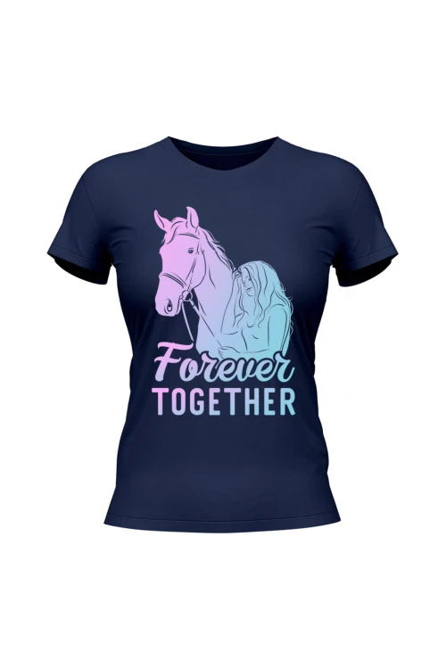 Koszulka damska Forever Together - granatowa