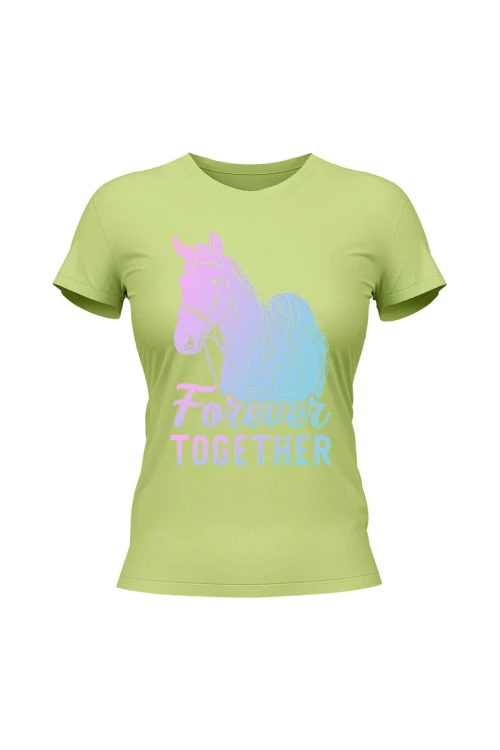 Koszulka damska Forever Together - limonka