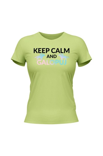 Koszulka damska Keep Calm - limonka