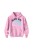 Bluza dziecięca z kapturem Horse Girl - różowa