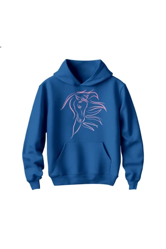 Bluza dziecięca z kapturem z Pięknym Koniem