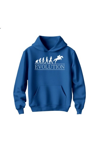Bluza dziecięca z kapturem Evolution - niebieska