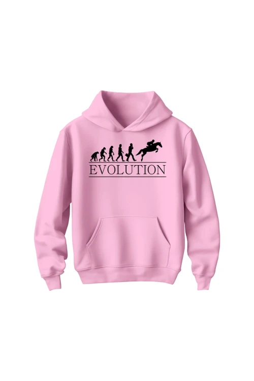 Bluza dziecięca z kapturem Evolution - różowa