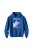 Bluza dziecięca z kapturem Horses Are My Life - niebieska
