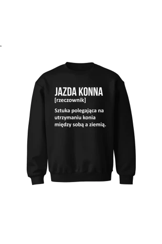 Bluza dziecięca bez kaptura Jazda konna - Definicja