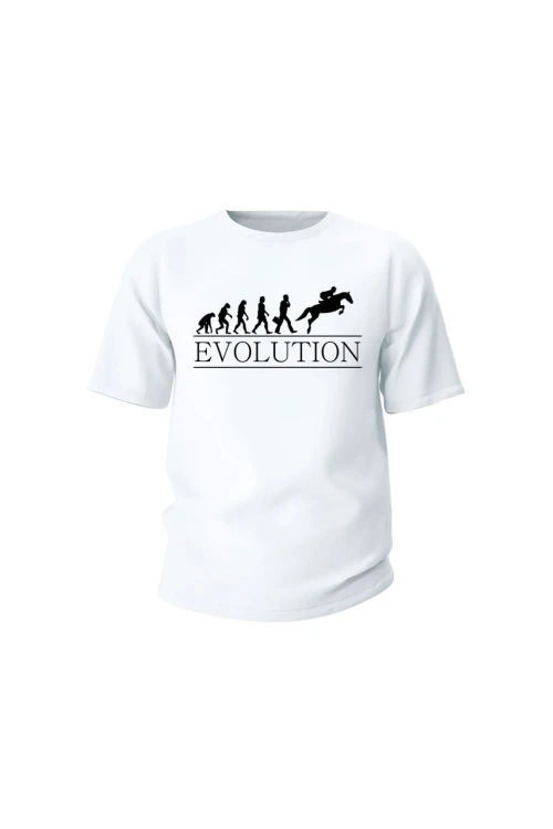 Koszulka dziecięca Evolution - biała