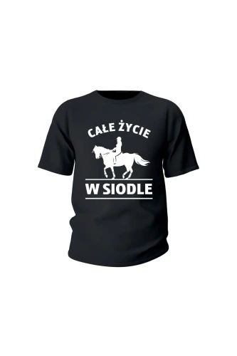 Koszulka dziecięca Całe życie w siodle