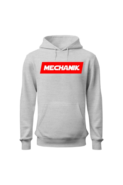Bluza z kapturem MECHANIK - szara