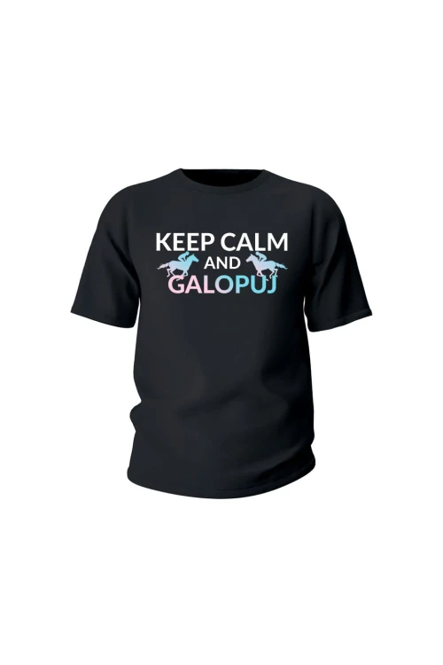 Koszulka dziecięca Keep Calm - czarna