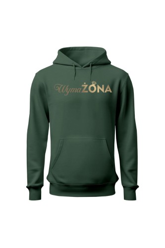 Bluza damska z kapturem WymaŻONA - zielona