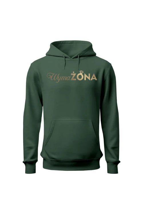 Bluza damska z kapturem WymaŻONA - zielona